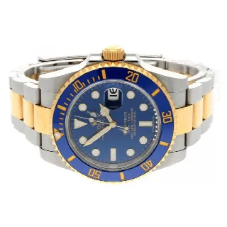 Foto 4 di 8: Rolex Submariner Date Gold/Steel 116613LB ''Sunburst dial''