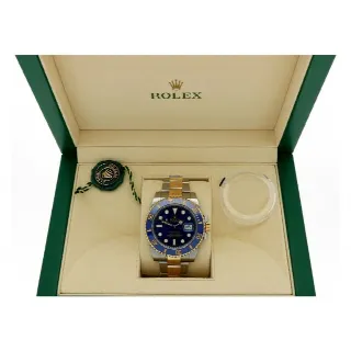 Foto 8 di 8: Rolex Submariner Date Gold/Steel 116613LB ''Sunburst dial''