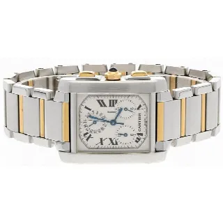 Foto 4 di 6: Cartier Tank Française Chronoflex Gold/steel 