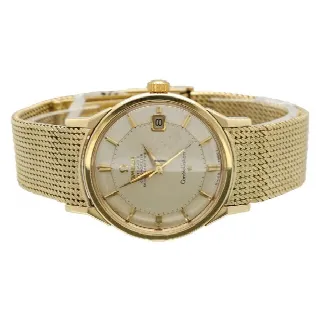 Foto 4 di 7: Omega Omega Constellation ''Pie Pan'' dial Dogleg 18K gold