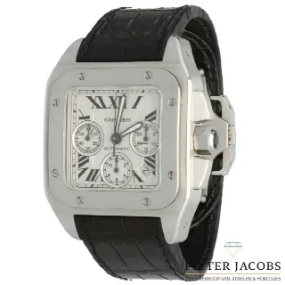 Foto 1 di 8: Cartier Santos 100 XL Chrono Full set Ref. 2740