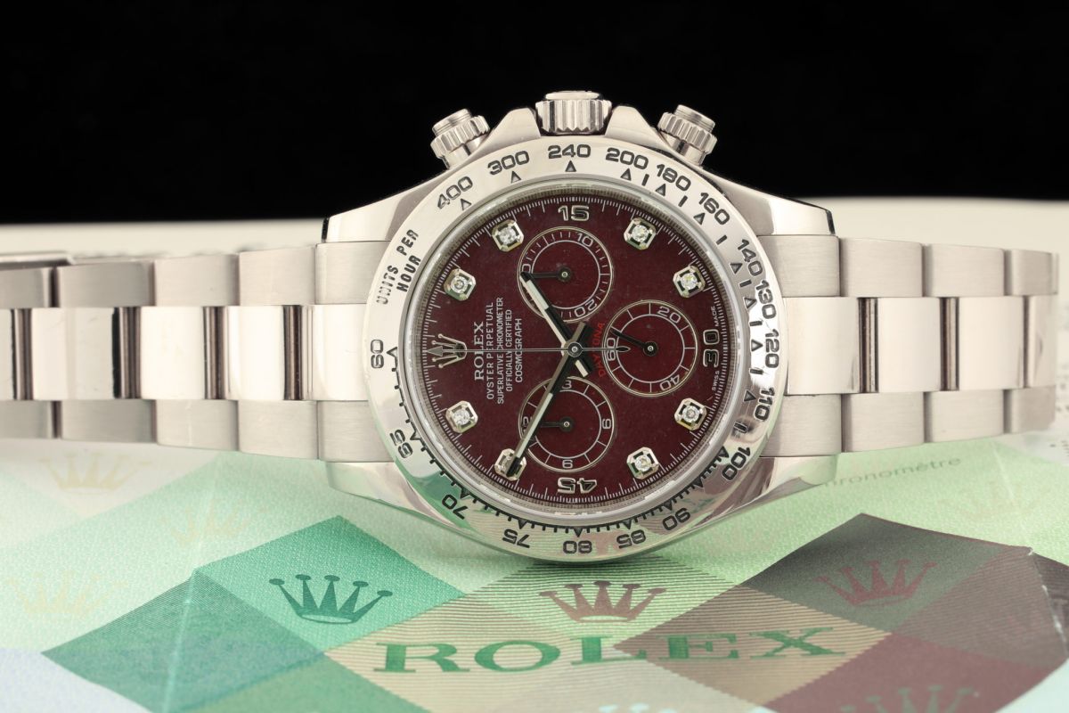 Rolex Daytona ref. 116509 Rubelite Brilli Scatola e Garanzia