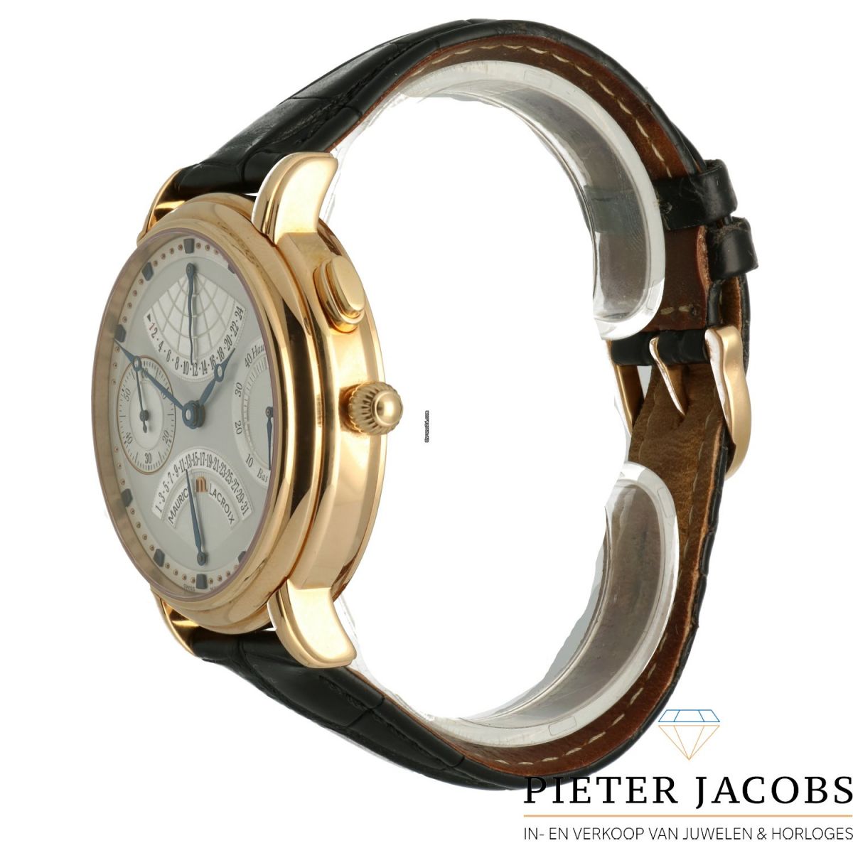 Maurice Lacroix Masterpiece Retrograde 18K Gold "Full Set"