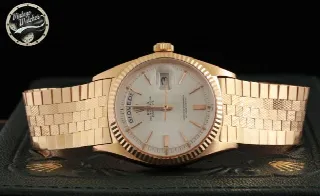Foto 1 di 3: Rolex Daydate ref. 1803 Oro Rosa con Raro bracciale Stuoia e COSC