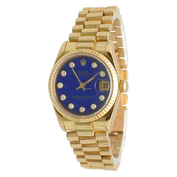 Rolex Datejust 18K Yellow Gold President Lapis diam. dial