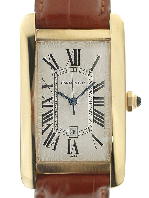 Cartier Tank Americaine Automatic oro giallo Uomo SERVICE art. C