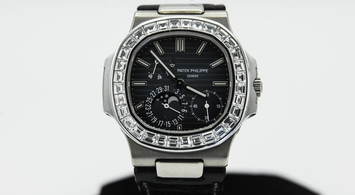 Patek Philippe Nautilus - Riserva oro bianco brillanti