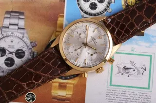 Foto 2 di 6: Rolex Chronograph Pre-Daytona ref. 6238 14 kt– Prezzo su richiesta –