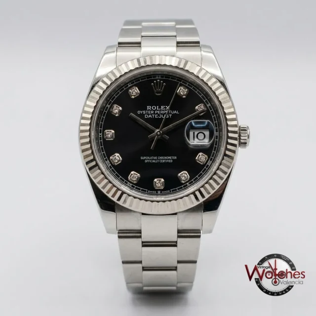 Rolex Datejust 41 (esfera negra con diamantes)
