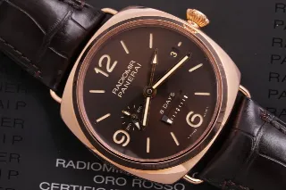 Foto 1 di 3: Panerai Radiomir PAM 00395, GMT oro rosso