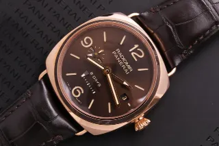 Foto 2 di 3: Panerai Radiomir PAM 00395, GMT oro rosso