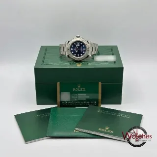 Foto 2 di 2: Rolex Yacht-Master (acero y platino, esfera azul)