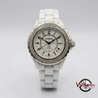 Foto 1 di 2: Chanel J12 Automatic (cerámica blanca con diamantes)