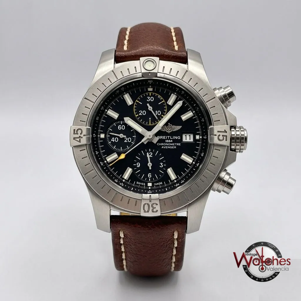 Breitling Avenger Chronograph 45 (acero, esfera negra)