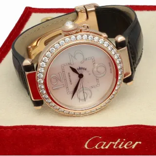 Foto 7 di 7: Cartier Pasha RoseGold MOP Dial "Factory Diamonds"