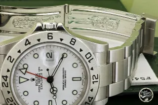 Foto 3 di 5: Rolex Explorer II ref 16570 Polar NOS Full Set 2005