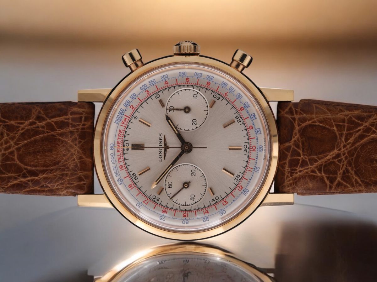 Longines 30Ch ref. 7415 FlyBack in oro rosa