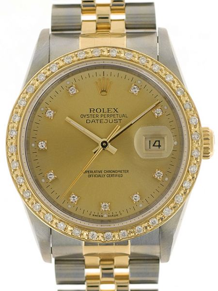 Rolex Datejust acc-oro Diamanti SCAT/GAR art. Rz157