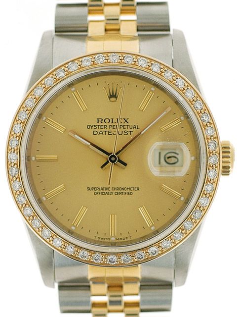 Rolex Datejust acc. oro. brillanti SCAT/GAR art. Rz153